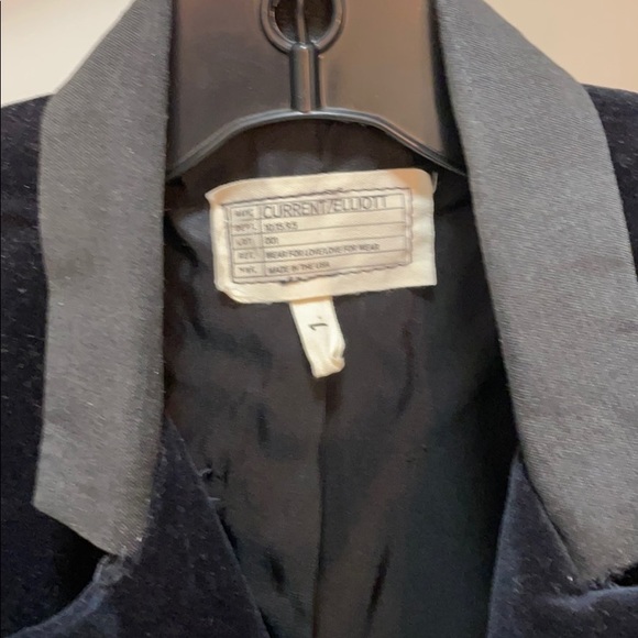 Current Elliott Black Velvet Blazer. Worn twice - Picture 5 of 6
